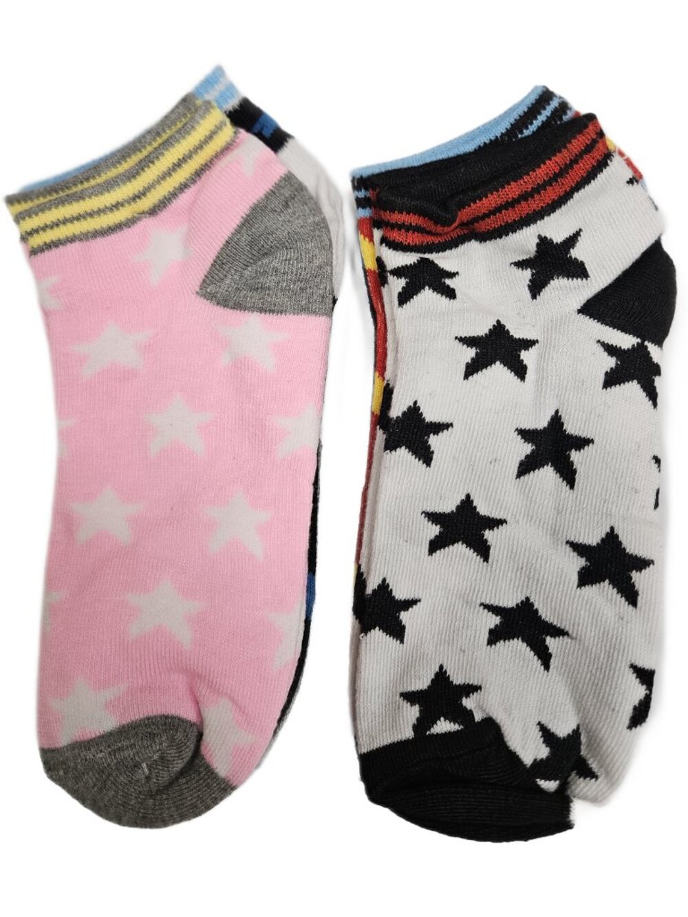 Women’s Ankle Socks 6 Pack Cute Low Cut Casual No Show Socks Size 9-11, Stars